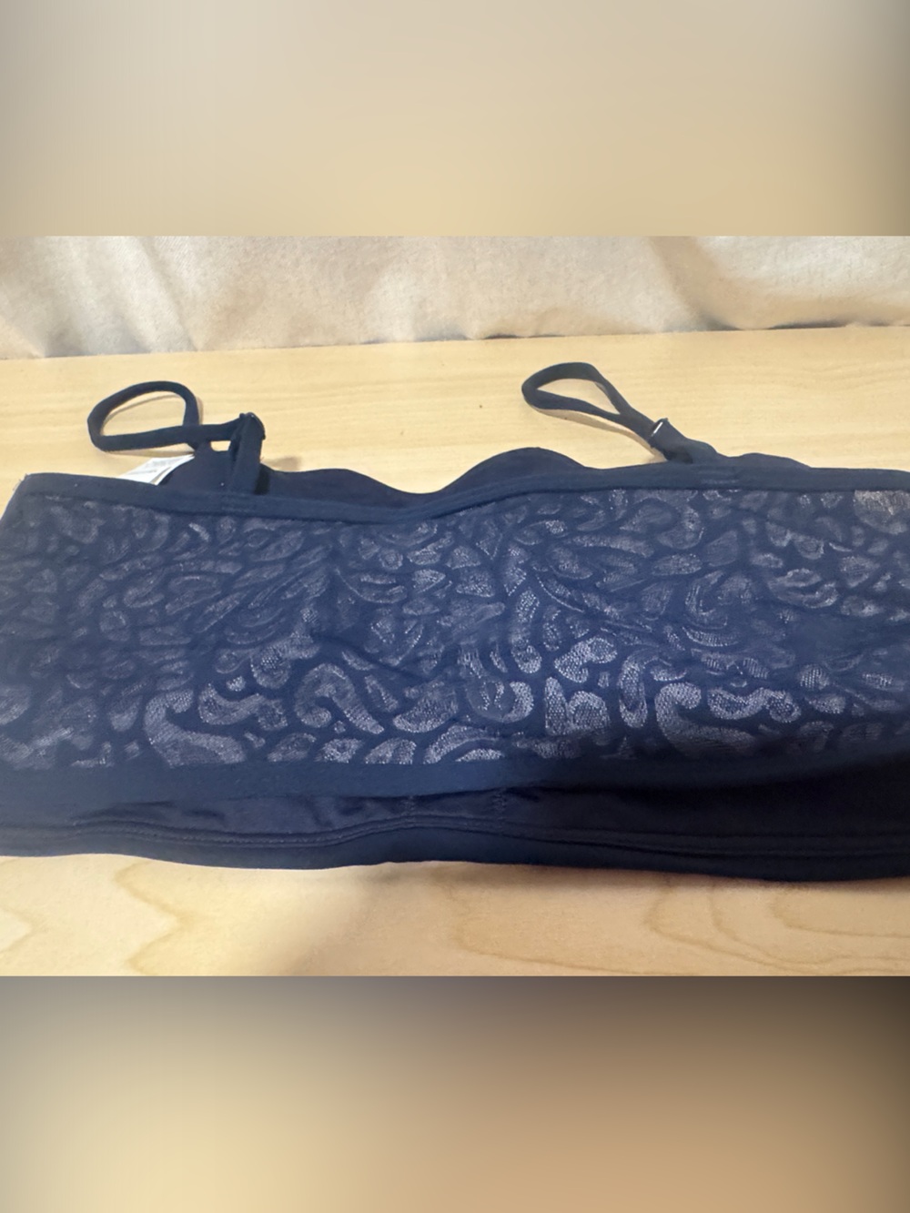 BNWT Lululemon athletica navy blue cropped adjustable straps sports bra - Picture 6 of 6